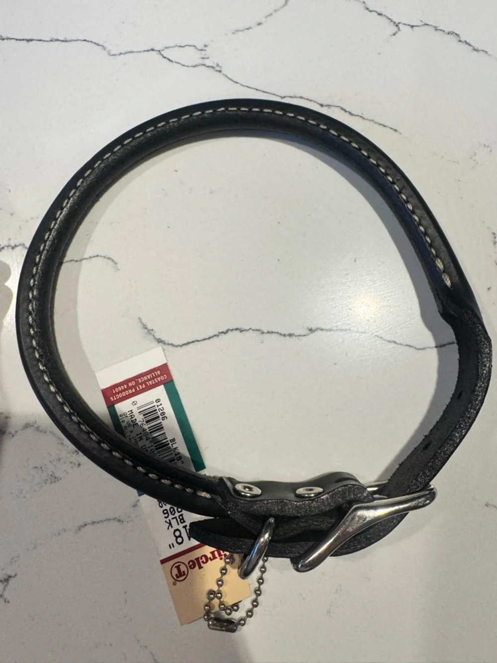 Circle T black leather